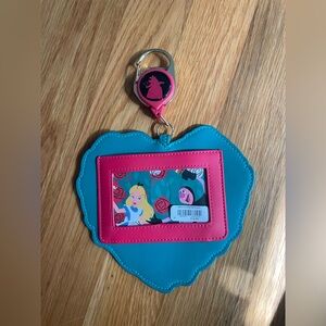 Alice in Wonderland Card Holder with Keychain